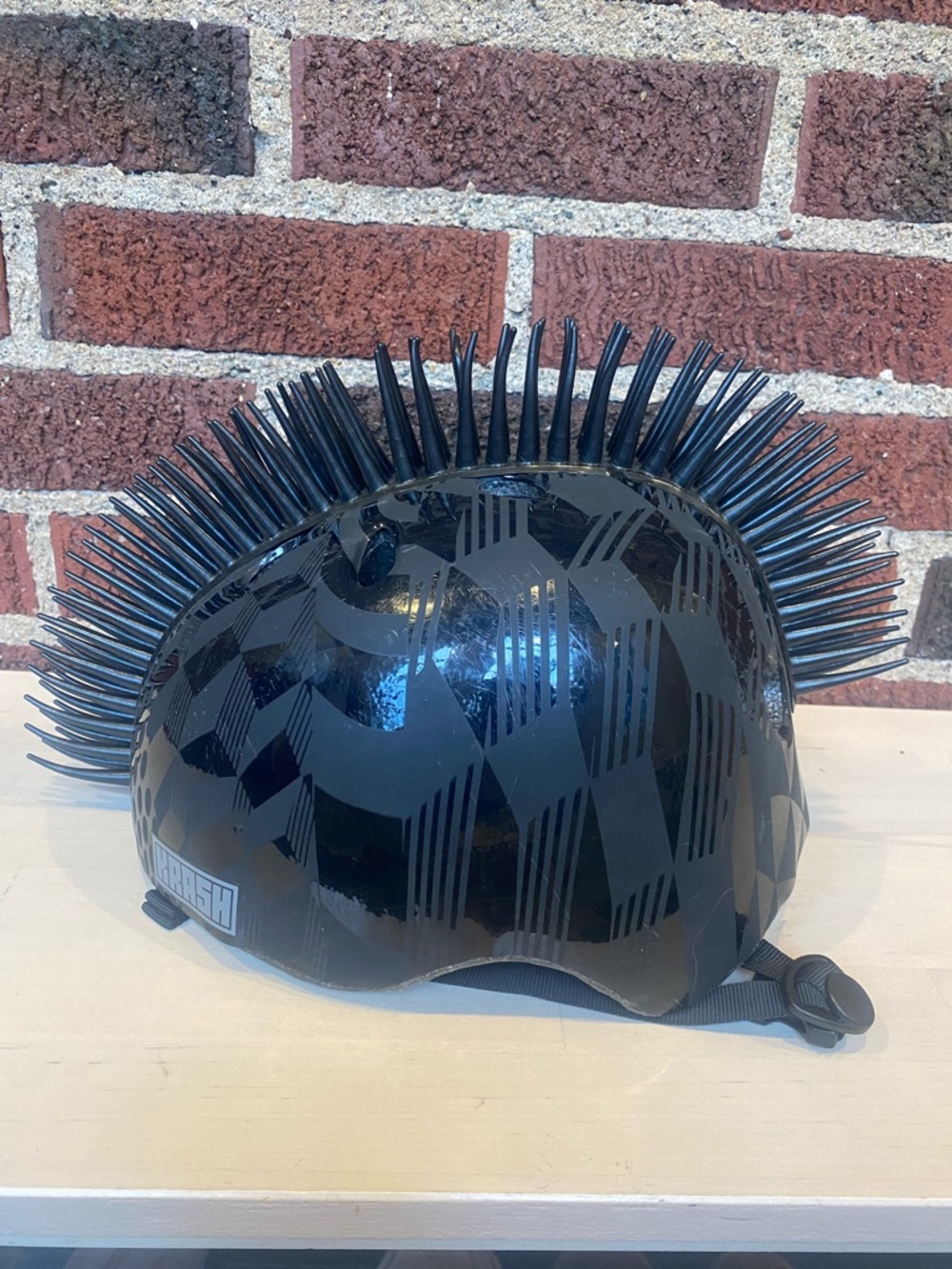 Kids Krash Mohawk Bike Helmet - Black